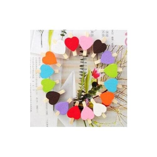 50 PCS Wholesale Mini Size 30mm Mini Natural Wooden Clips For Photo Clips Clothespin Craft Decoration Clips Pegs