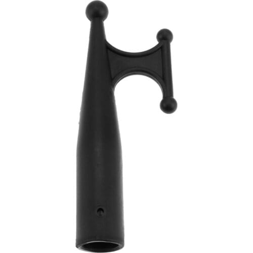 1pc Boat Hook Black Nylon Mooring Marine Kayak Hook Replacement Top for 1" Round Telescopic Pole Tube Pipe Premium