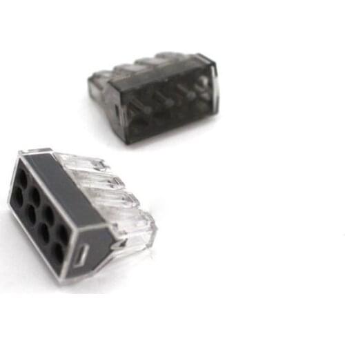 10PCS/Box Connector 733-108 Insert Wire Quick Connect Terminal Block Lighting Accessories China Electrical Equipment