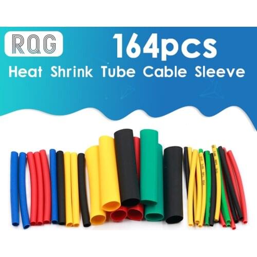 127Pcs / 328Pcs Car Electrical Cable Tube kits Heat Shrink Tube Tubing Wrap Sleeve Assorted 8 Sizes Mixed Color