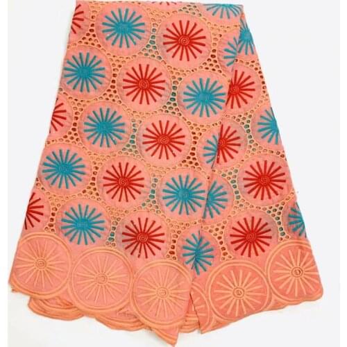 2020 High Quality Swiss Voile Lace In Switzerland With Stones Yellow Color African Dry Lace 100% Cotton Wedding Prom Fabrics