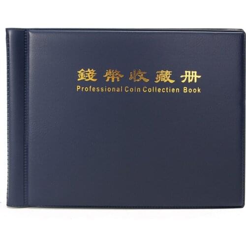 240 Holders Coin Collection Book Collecting Money Penny Pockets 10 Pages Coin Storage Album For Coin Collectors
