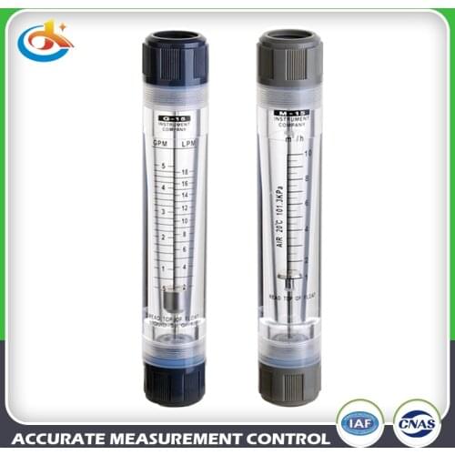 Acrylic water flowmeter circular quadrate tube also for gas