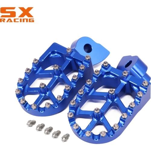 Motorcycle CNC Aluminum Foot Pegs Footpeg Pedals FootRest For HUSQVARNA CR SM SMR TC TE TXC WR 50-610 1999-2013