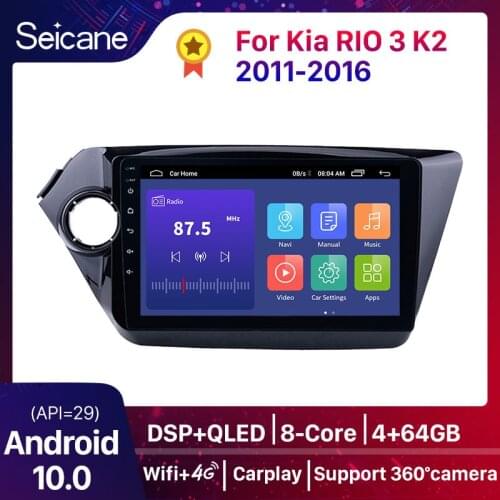 Seicane 2Din 9" Android 8.1 GPS Head Unit For Kia RIO 3 4 Rio 2010 2011 2012 2013 2014 2015 2016 2017 2018 Multimedia Player