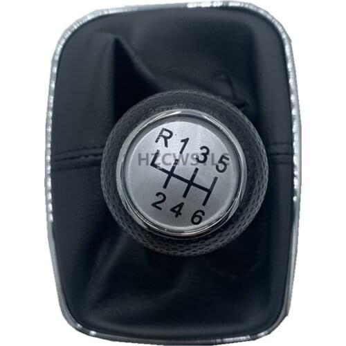 Free Shipping 6 Speed Car Gear Shift Knob Lever Shifter Gaitor Boot For VW 1999-2004 Golf 4 IV MK4 GTI R32 For Bora Jetta MT