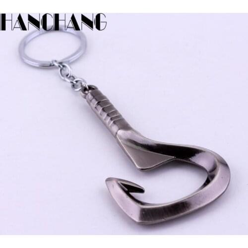 Game DOTA 2 Jewelry Hook Keychains 2 Use Accessories Punk Women Men Car Key Keyrings HooK Bar Bottle Opener Key Chain chaveiro