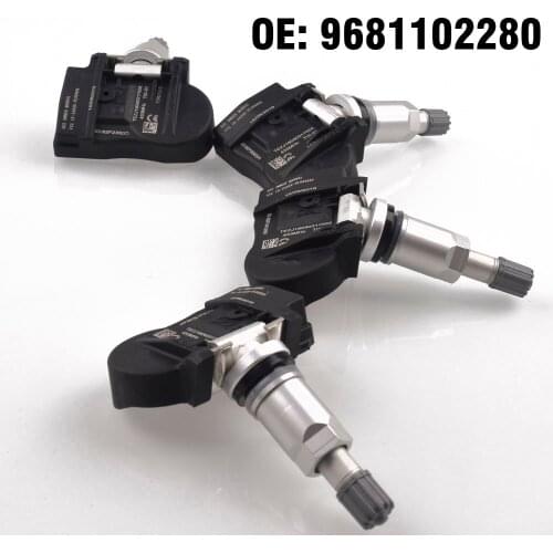 4PCS Car Tire Pressure Monitor Sensor TPMS 433MHZ for Peugeot 207 208 307 308 4008 For Citroen C4 C5