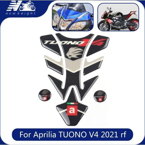 For Aprilia TUONOV4 TUONO V4 2021 rf Motorcycle 3D Waterproof Carbon Fiber Fuel Decal Gas Tank Pad Protector Fish Bone Sticker
