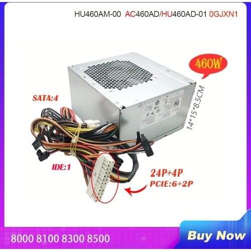 Power Supply for Dell 8000 8100 8300 8500 8700 8900 DPS-460DB-15 A D460AM-01 D460AM-03 HU460AM-00 AC460AD/HU460AD-01 0GJXN1 460W