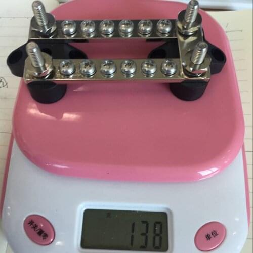 Dual Row Terminal Bus Bar Kit Cover - Power Distribution Block for Car Boats - 12 Screws + 4 Studs