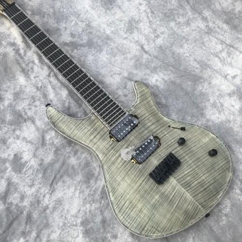 Custom shop custom electric guitar, new style 2019, 7-string matte finish, body through neck, custom logo and color