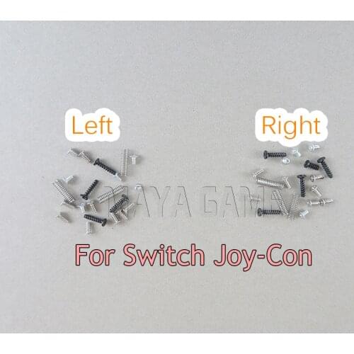GamePad Flat Head Screws Replacement Full Set Screw Springs for Nintendo Switch Joy-Con