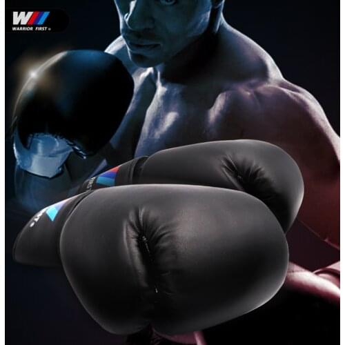 Hot Sale 1 Pair Boxing Gloves Mesh Breathable PU Leather Flame Gloves Sanda Boxing Training Glove Newest Design