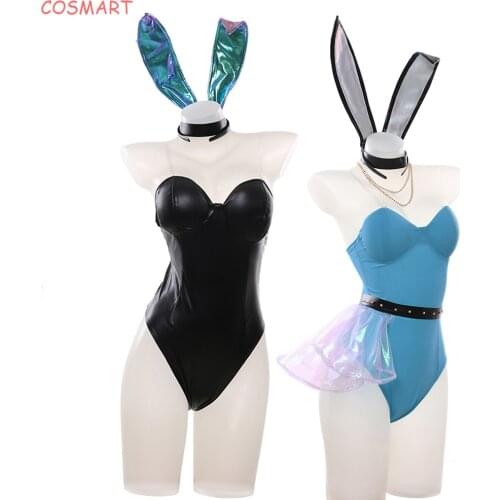 Game LOL K/DA KDA Evelynn Seraphine Rabbit Girl Lovely Swimsuit Jumpsuits Cosplay Costume Halloween Suit For Women Outfit New 20