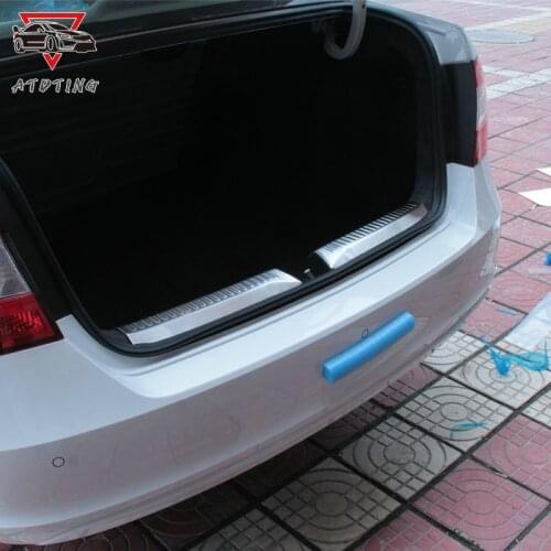 Stainless steel After the guard back shrouds Rear Bumper Sill fit For Skoda Rapid 2012 2015 2017 2019 2020 car styling cover