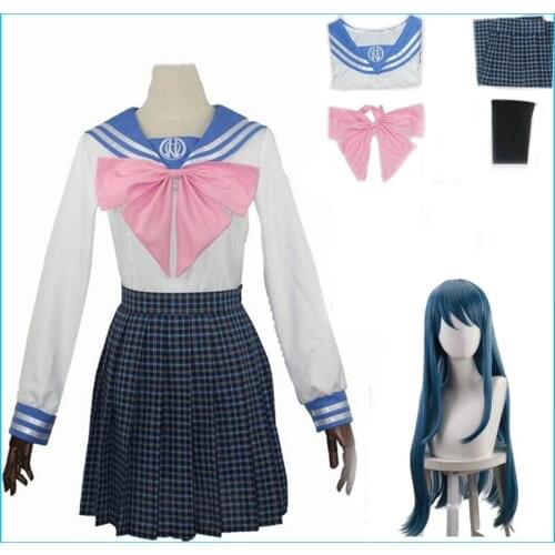 Anime Danganronpa Maizono Sayaka Cosplay Costume Dangan Ronpa School Girl Uniform Women Skirt Set Halloween Party Carnival Dress