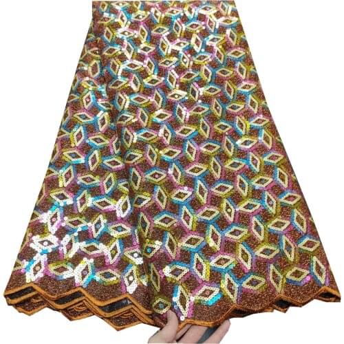 SJ Lace Latest African Lace Fabric 2021 High Quality Lace Nigerian Lace African Lace Fabric For Wedding Dress Sewing t5-56