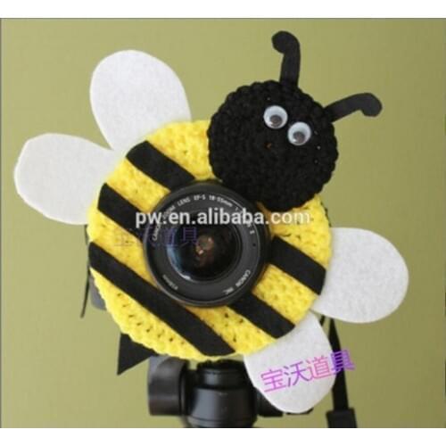 Crochet Animal Lens Buddy for Photographers bee toys