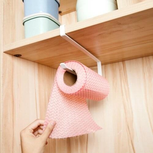 Kitchen Paper Holders Sticke Rack Iron Roll Holder for Bathroom Toilet Organizer Storage Rack Home Hanging Toilet Paper Holders