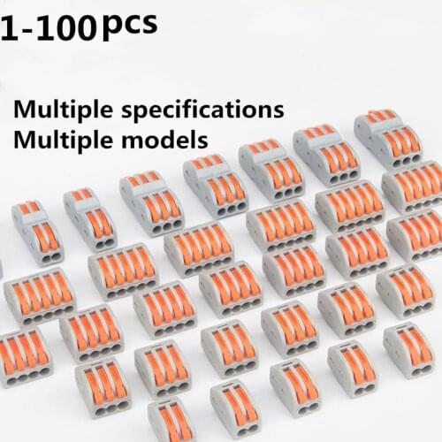 Mini Fast Wire Cable Connectors Universal Compact Conductor Spring Splicing Wiring Connector Push-in Terminal Block SPL-2/3 LED