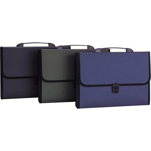 1pcs organ packs 5556 A4 multi-function portable package business package briefcase 12 grid data storage