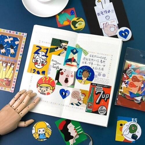 20PCS cute fun stickers scrapbooking album journal diary happy planner gift seal decorative stickers DIY