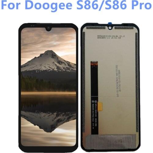 New For Doogee S86/S86 Pro Phone Replace LCD Display Assembly Digitizer With Touch Screen IP68/IP69K Android 10 Repair Parts