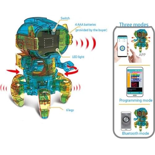 Solar Educational Toys APP Bluetooth Programming Science Intelligence DIY Assemble Gnail Gorilla Music Flowerpot Robot Gift 3