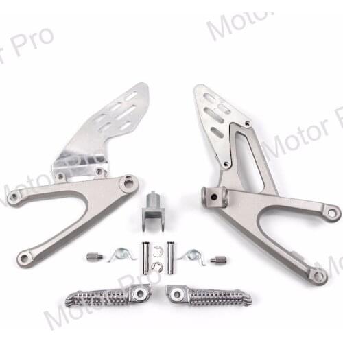 Front Footrests For Yamaha YZF R1 2007 2008 Rider Foot Pegs Pedal Brackets Motorcycle Accessories YZF-R1 07 08 Black Silver