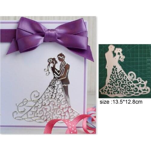 Wedding Couple Metal Craft Paper Die Cutting Dies for Scrapbooking DIY Cards