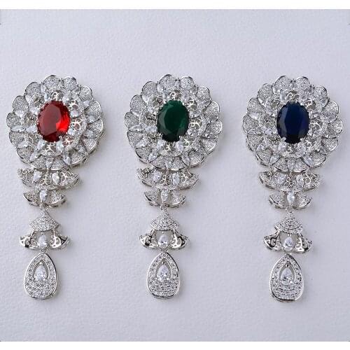 Gold plated cz pave Flower connector and match earring cap DIY Jewelry Making