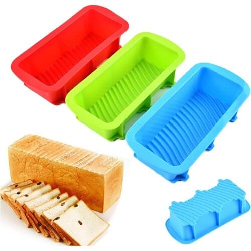 Diy Silicone Cake Mold Baking Accessories Rectangular Toast Pan Home Kitchen Tools Bread Mol Home Kitchen Tool