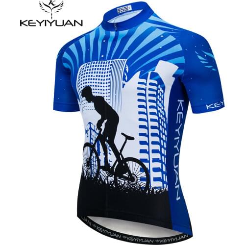 Keyiyuan 2021 Cycling Jerseys MTB Bicycle Clothing Quick Dry Bike Wear Clothes Mens Short Maillot Roupa Ropa De Ciclismo