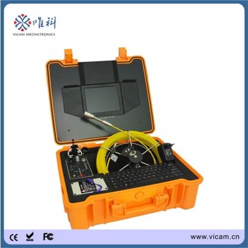 Vicam waterproof sewer drain pipe plumbing inspection camera with meter counter and 50m cable V8-3188KC