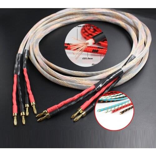 High Quality Western Copper Speaker Cable DIY Audio Speaker Wire HIFI AUDIO CABLE