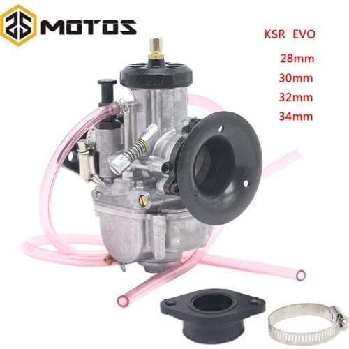 ZS MOTOS For KSR EVO 28 30 32 34mm PWK Carburetor Carb Universal Shift Karts 4T Racing Motorcycle Scooter for Honda Yamaha KTM