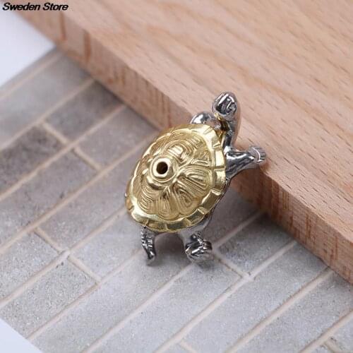1PCS 1holes Alloy Tortoise Incense Burner Holder Censer Plate For Sticks & Cones Home Decor Home Teahouse Burner Stick Holder