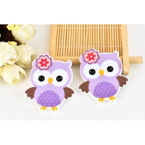 10pcs/lot DIY resin cabochons accessories flat back resin planar owl
