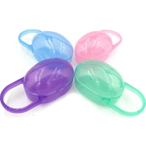 2pcs SUTOYUEN Soild Portable Baby Infant Kids Pacifier Nipple Cradle Case Holder Travel Storage Box,Baby Soother Container