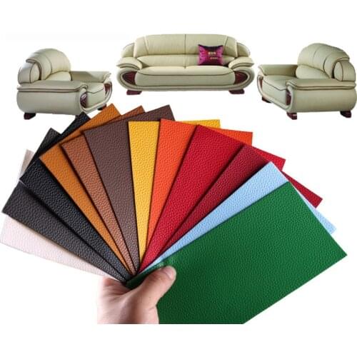 25*30CM (2pcs) Leather Repair Self Adhesive Patch PU Paste Self Stick On Sofa Clothing Repair Multicolor Big Size Sticker Badge