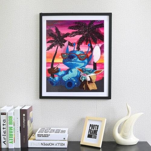 5D DIY Special Shaped Diamond Painting Cartoon Aniaml Cross Stitch Embroidery Kits Mosaic Diamond Painting Home Wall Decoration