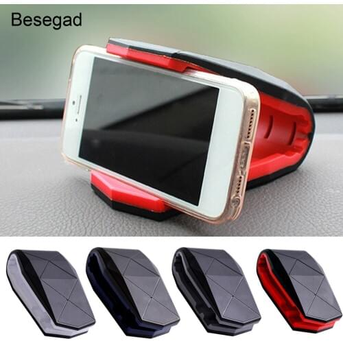 Besegad Alligator Mouth Car Mobile Cell Phone Mount Stand Holder Bracket for iPhone X 8 7 6 6S Samsung Galaxy S8 S7 Edge Xiaomi