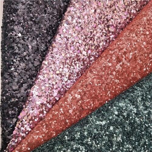 1PC 21X29CM Glitter Fabirc, Chunky Glitter Leather, Wine Glitter Leather Sheets For Making Bows LEOsyntheticoDIY T259A