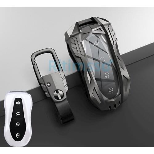 Car Key Case Cover Holder Protective Shell for Geely New Emgrand GS X6 SUV EC7 Car Styling Accessories Fob Buckle Keychain