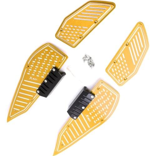 For Xmax 250 300 400 2017 Footrest Pedal Front Rear Footboard Step Foot Rest Board Plate X max Xmax250 Xmax300 Xmax400 Accessory