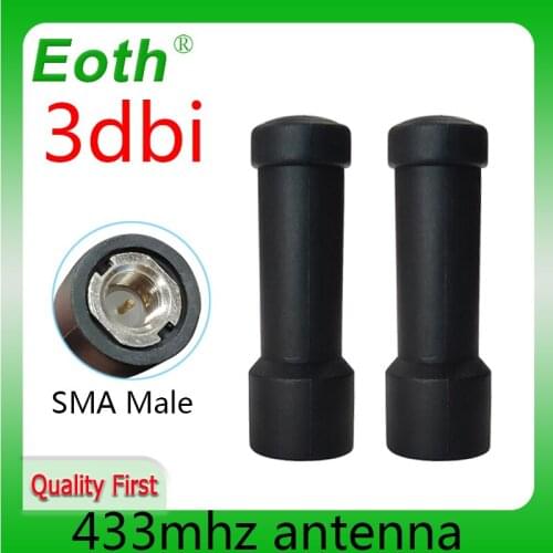 433 MHz Antenna lora 2~3dBi SMA Male Connector Mini Size 433MHz antena directional antenne for wireless Lorawan watermeter 433m