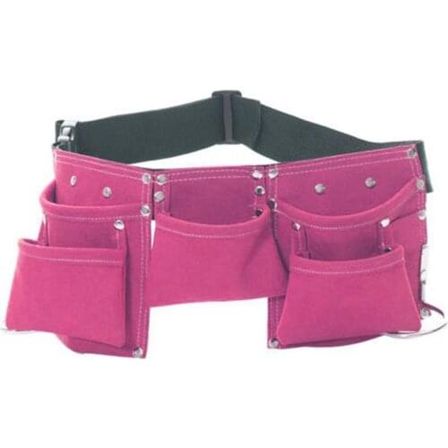 HiMISS Kids Children Leather Toolkit Tool Pouch Pockets with Adjustable Belt for Costumes Dress Up Role Play