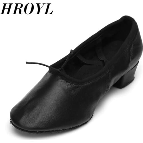 HROYL Women's Ballet Flats With Heels