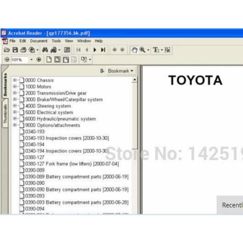 BT ForkLift Parts Catalog For Toyota